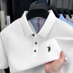 100% pure cotton short sleeved men’s polo shirt summer fashion high-end brand pony embroidery golf top casual business T-shirt