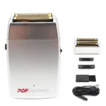 11000 RPM POP Barbers P620 Professional Electric Men’s Beard Trimmer Double Foil Shaver Electric Shaver USB Hair Cutting Machine