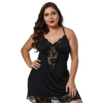 Women Spaghetti Straps Nightgowns Lace Sexy Sleepdress Plus Size Nightdress Satin Lingerie Sets Women’s Pajamas Home Clothes