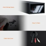 70 70-Inch Floating TV Stand, Entertainment Center Wall Mount or 75-Inch TV, Media Shelf, Under-TV Storage for Living Room - Image 5
