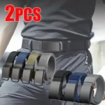 All Metal Buckle Belt Tactical Belt Quick Release Outdoor Military Belt for Man Soft Real Nylon Sports Training Pants Black Belt