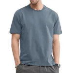 T Shirt For Men Summer Cotton Tops Solid Colors Blank - Image 9