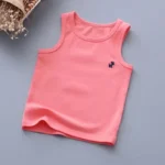 Fashion Children T-shirts for Girls Candy Color Baby Boys Graphic Tee Cotton Vest Tops Kids Summer Clothes Sleeveless T-Shirt - Image 16