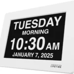 2026 Large Digital Clock for Seniors with Custom Alarms, Clear Display, Auto-Dimming & Backup