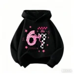 Autumn SIX SEVEN Funny Children Hoodies Level 67 Chaos Hooded Sweatshirt Kids Boy Girl Streetwear Graphic Casual Sport Pullover