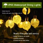 5-22M Solar String Lights Outdoor 200 Led Crystal Globe Lights Waterproof Solar Festoon Fairy Light For Garden Christmas Decor - Image 4