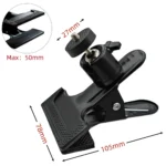 Metal Ball Head Clamp With 1/4″ Screw Grip Clip Mount Camera Mobile Phone Holder Photography Accessories For Photo Studio
