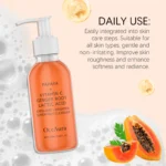 Papaya Face Wash Deep Exfoliating Oil Control Prevents Acne & Blackheads Brightening Pore Minimizing Cleanser For All Skin Types - Image 5