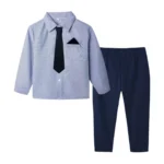 Kids Uniform for Boys Girls Vest 4 PCS Long Sleeve Autumn Back to School Clothing Set Teenage Preppy Style Daily Fashion Dress