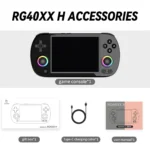 ANBERNIC RG40XX H Handheld Game Console 4” Screen Linux System Joystick RGB Lighting Effect RG40XXH Video Player Trimui Console
