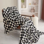 New Ins Checkerboard Blanket Classic Plaid Sofa Blanket Spring and Summer Air Conditioning Blanket Office Nap Shawl Cushion