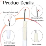 4PCS Sewing Scissors Set Trimming Nipper Yarn Lightweight Thread Cutter Embroidery Clipper Stitching Snip DIY Sewing Supplies - Image 2