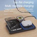 30W 3 in 1 Foldable Magnetic Wireless Charger Stand For iPhone