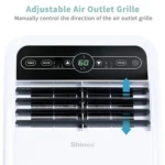 Shinco 8,000 BTU Portable Air Conditioner, AC Unit with Built-in Cool, Dehumidifier & Fan Modes for Room up to 350 sq.ft