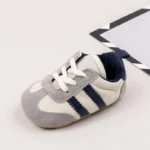 Baby Casual Sports Shoes for Spring Autumn High-Quality TPR Sole Anti-Slip Prewalker For 0-18M Girls And Boys BLS4034