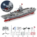 JJRC S19 RC Aircraft 2.4G Remote Control Battleship Boat RC Boat Auto Water Sensor Carrier Boat Toys Gift for Kids Boys - Image 7