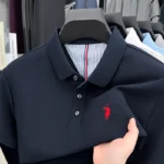 100% pure cotton short sleeved men’s polo shirt summer fashion high-end brand pony embroidery golf top casual business T-shirt
