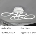 Modern Ceiling Lamp LED Chandelier for Living Dining Room Bedroom Aisle Balcony Home Decoration Indoor Lighting Fixture Luster - Image 9