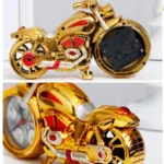 Motorcycle Shape Alarm Clock for Kids – Fun Bedside Wake Up Clock, Loud Ringing for Heavy Sleepers, Cool Desk Decor for Boys