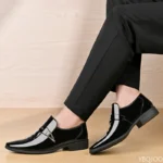 2026 Large Size Fashionable Men's Office Formal Shoes Low Cut Daily Comfortable Pointed Multifunctional Men's Wedding Shoes - Image 2