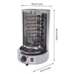 Electric Shawarma Grill Machine Stainless Steel Vertical Broiler Propane Doner Kebab Machine Vertical Rotisserie with Temperatu