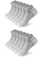 12Pairs High Qualit Athletic Socks Men's Ankle Socks Running Cyclling Waist Honeycomb Design And Firm Sports Leisure Socks Gifts - Image 18