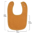 Super Absorbent Muslin Bibs Keep Your Baby Dry, Soft & Breathable Baby Bandana Bibs for Sensitive Skin, Adjustable Snap, 10-Pack - Image 4