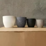 Frosted Imitation Stone Bonsai Flowerpot Balcony Plant Pot Home Decor Supplies Large-capacity Plant Growth And Cultivation Pot