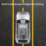1:64 FPV RC Car with 720P HD Camera, 2.4G WiFi APP Control, Full Proportional Steering & Throttle, Gyro Stabilizer, Silver Gray - Image 3
