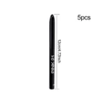 5pcs Black Eyeliner Gel Pen Waterproof Sweat Proof Smooth Non-Caking Eye Makeup Gift for Cosmetics Enthusiasts