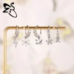 ZS 1 Piece 20G Trendy Hoop Nose Rings Women Moon Star Flower Pendant Septum Piercing Ear Helix Cartilage Piercings Jewelry 8MM - Image 6