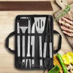Multi-Function Stainless Steel Grilling Tools Set - Portable Camping BBQ Kit With Carry Case