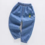 New Children's Jeans Cotton Comfortable Baby Jeans Minimalist Style Boys and Girls' Clothing - Image 7