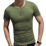7 Colors Slim Man's T-shirt Short Sleeve Streetwear - Image 4
