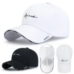Breathable Adjustable Sun Hats Cotton Solid Color Baseball Cap UV Protection Men