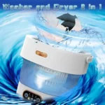 15L Portable Mini Washing Dryer Machine Collapsible Spinner for Socks Underwear Panties - Travel & Apartment Friendly Laundry - Image 5