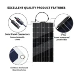 1000W-6000W Flexible Monocrystalline Silicon Solar Panel 18V Flexible Waterproof Solar Panel Outdoor Housing Vehicle Solar Panel - Image 5