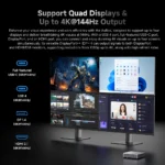 CHUWI AuBox Mini PC AMD Ryzen7 8745HS DDR5 No RAM No ROM No OS WiFi6 BT5.2 2.5G LAN Support Quad DisplaysUp to 4K Windows 11 Pro - Image 5