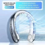 8000mAh USB Hanging Neck Fan Portable Bladeless Mini Rechargeable Mute LED Digital Display Electric Air Cooler Handheld - Image 6