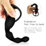 Couple Vibrating Anal Plug Silicone Prostate Massage Soft Anal