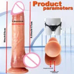 Realistic Vibrator Dildo Telescopic Female Vaginal Penetration Masturbator Anal Plug Penis