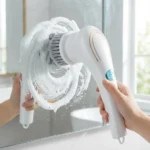 Electric Grease Scrubber, Rechargeable Powerful Cleaning Brush, Handheld Cordless Cleaner for Kitchen, Sink, Tile, 25×11