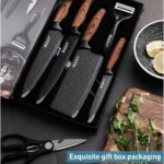 MDHAND Kitchen Knife Set Stainless Steel Knife, 6-Piece Kitchen Tool Set, Fruit Knife, Essential Cooking Tools for Restaurants - Image 2