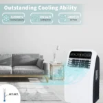 Shinco 8,000 BTU Portable Air Conditioner, AC Unit with Built-in Cool, Dehumidifier & Fan Modes for Room up to 350 sq.ft
