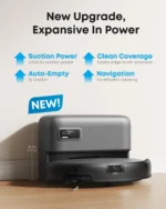 Refurbished eufy C10 Robot Vacuum Self Emptying, 8 Weeks Hands Free, Advanced Smart Mapping(3-Month Warranty))