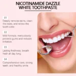 Niacinamide Whitening Toothpaste Dental Stains Removing Prevent Bad Breath Oral Cleaning Refreshing Reduces Plaque Toothpaste