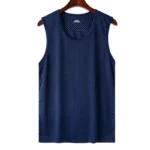 Men's Ice Silk Mesh Tank Tops Man Gym Stringer Transparent Bodybuilding Sleeveless Shirt Fitness Vest Male Muscle Singlets L-5XL - Image 7