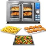 6-Slice Air Fryer Toaster Oven with 14 Presets, LED Display & French Door - Stainless Steel Countertop Appliance