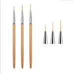 Nail art color drawing brush, nail glue extension brush eyeliner brush set, French stripe nail eyeliner brush, nail brush - Image 6
