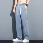 Lyocell Casual Trousers Summer Thin Men's Baggy Jeans - Image 8